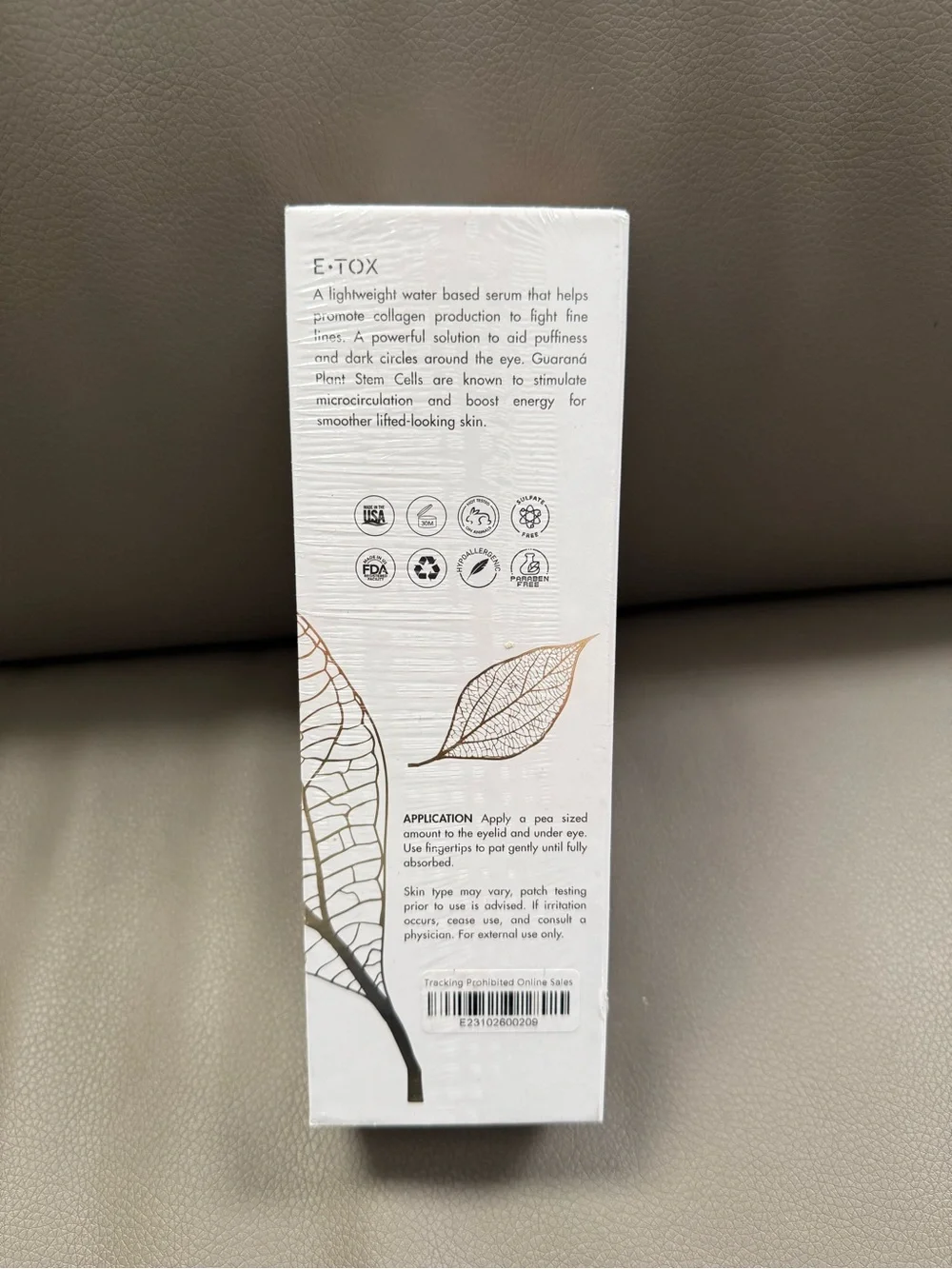 E-Tox By Stemtox Skin Systems Under Eye All Round Depuffing Serum NEW